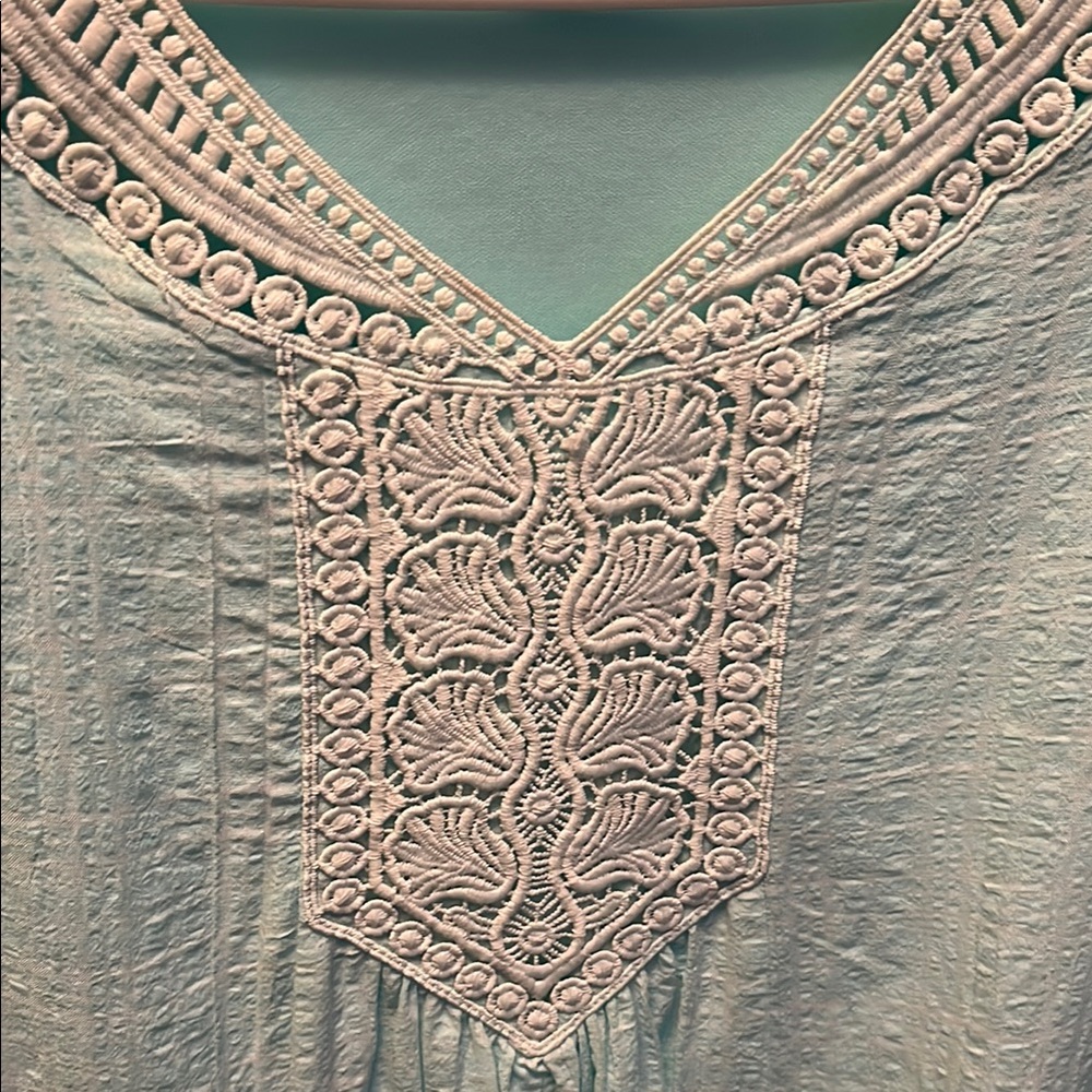 Chaps Women's Aqua Top - Picture 7 of 8